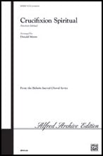 Crucifixion Spiritual SAB choral sheet music cover